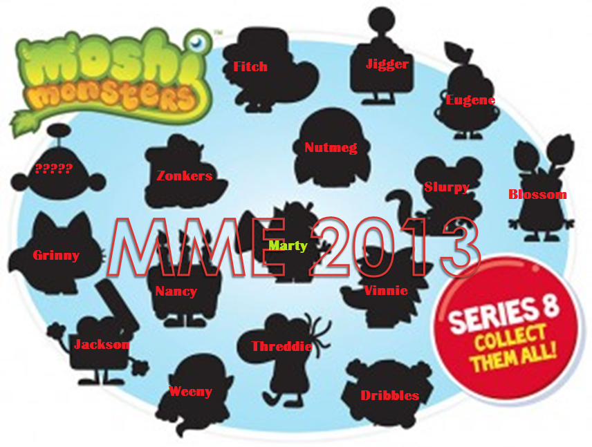 Series 8 Moshi Monsters Names